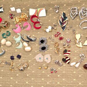 44 Pair of Pierced Earrings